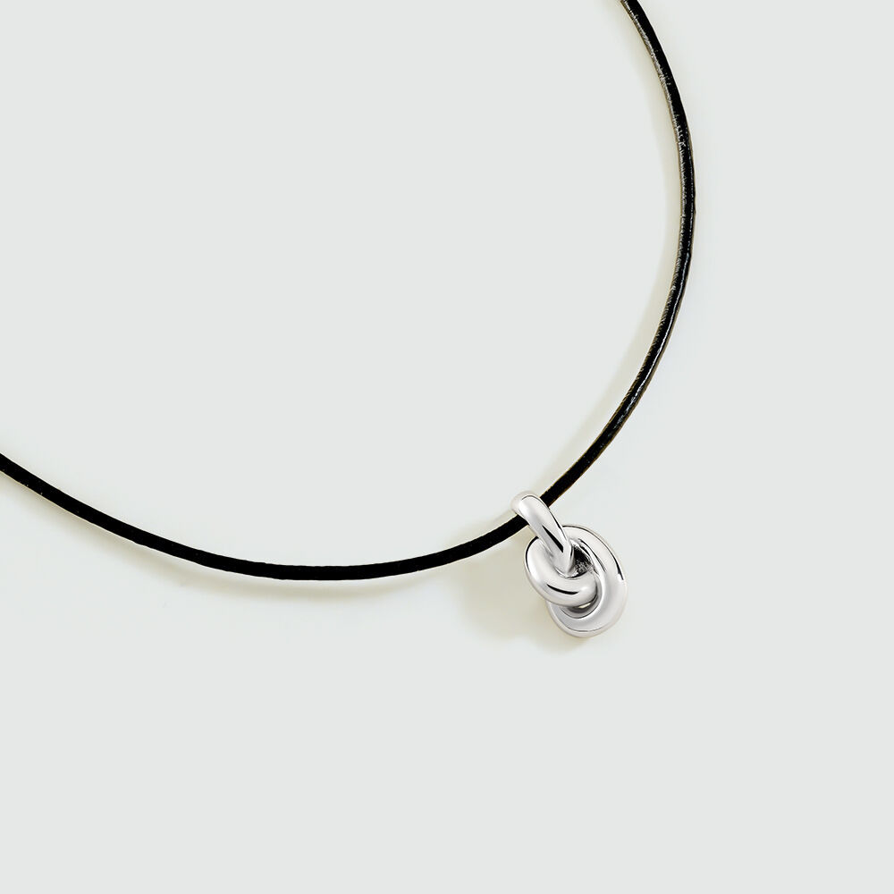 Collier ras du cou LOULOU - Noir / Argenté - Colliers fantaisie  | Agatha