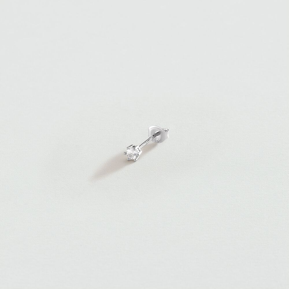Piercing puce ZIRCON - Cristal / Argenté - Piercings  | Agatha