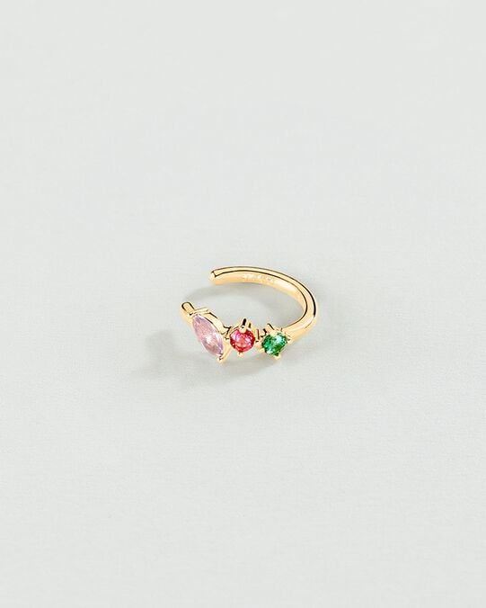Piercing ear cuff AMAS - Multicolore / Doré - Piercings  | Agatha Piercing ear cuff AMAS - Multicolore / Doré - Piercings  | Agatha