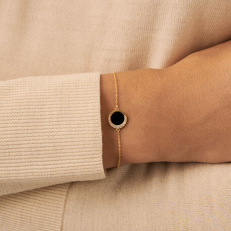 Bracelet souple MOONONYX - Onyx - Bracelets  | Agatha