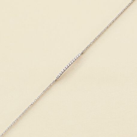 Bracelet souple BARSHINE - Cristal / Argenté - Bracelets  | Agatha