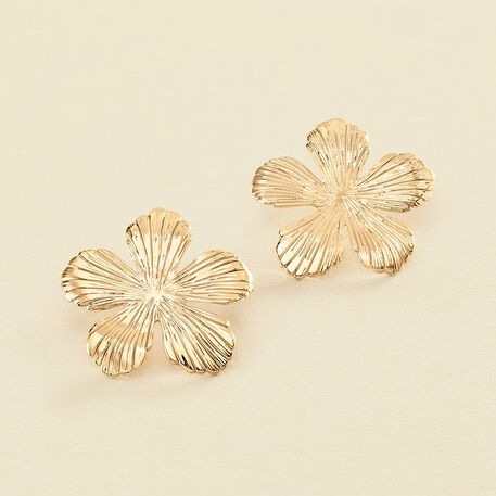 Boucles d'oreilles pendantes GOLDEN - Doré - Boucles d'oreilles  | Agatha