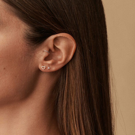Piercing puce MINPUNTA - Cristal / Argenté - Piercings  | Agatha