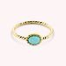 Bague fine ATMA - Amazonite/ jaune - Bagues  | Agatha