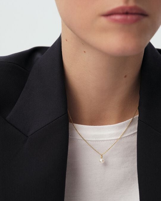 Collier ras du cou PERLYS - Perle / Doré - Colliers fantaisie  | Agatha Collier ras du cou PERLYS - Perle / Doré - Colliers fantaisie  | Agatha