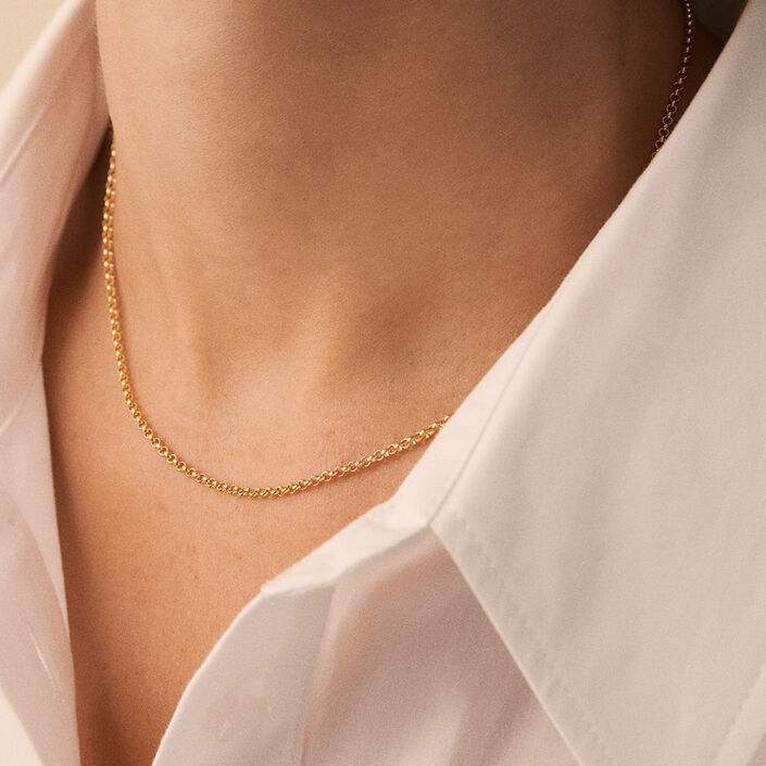 Collier ras du cou JASERON - Doré - Colliers  | Agatha