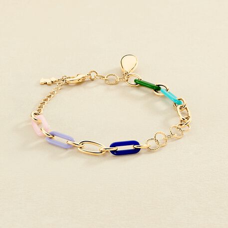 Bracelet souple YEYE - Multicolore / Doré - Bracelets  | Agatha