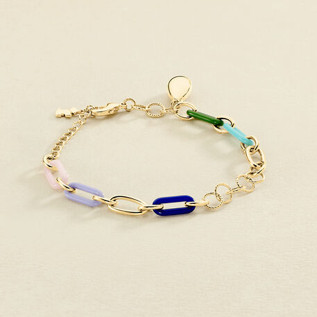 Bracelet souple YEYE - Multicolore / Doré - Bracelets  | Agatha
