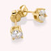 Boucles d'oreilles puces SOL - Cristal / Doré - Boucles d'oreilles puces  | Agatha