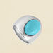 Bague large ALOHA - Turquoise / Argenté - Bagues  | Agatha