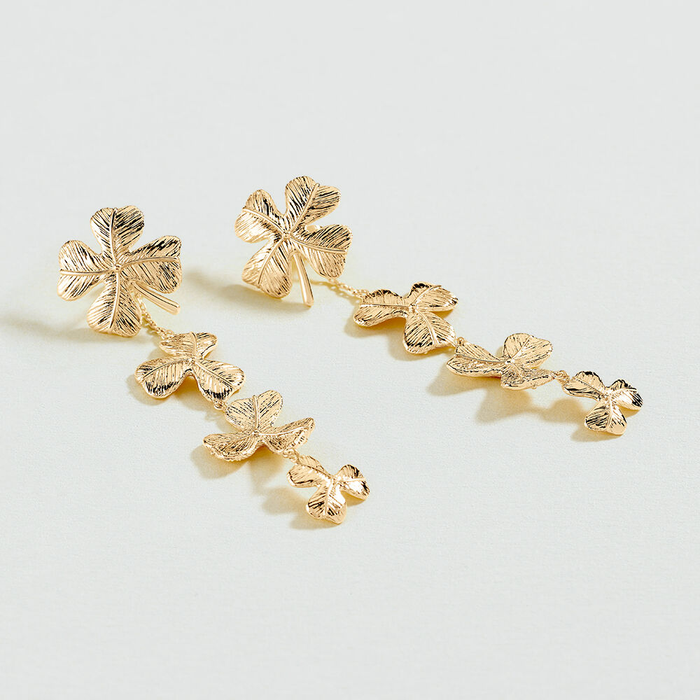 Boucles d'oreilles pendantes FELICIA - Dor&eacute; - Boucles d'oreilles fantaisies  | Agatha