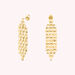 Boucles d'oreilles pendantes MINUIT - Doré - Boucles d'oreilles  | Agatha