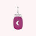 Pendentif LUNE - Violet / Argenté - Bijoux  | Agatha