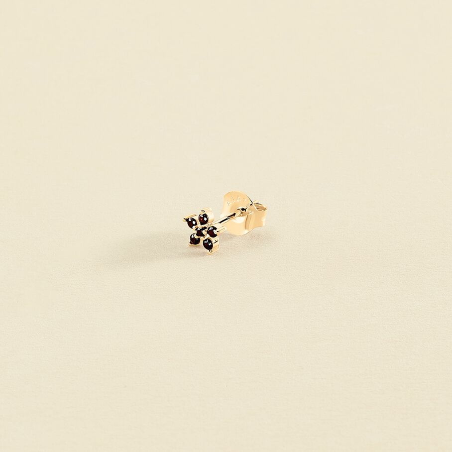 Piercing puce FLOR6 - Noir / Doré - Piercings  | Agatha