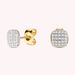 Boucles d'oreilles puces GLORIA - Cristal / Doré - Boucles d'oreilles puces  | Agatha