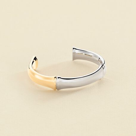 Jonc BAMBOO - Argenté / Doré - Bracelets  | Agatha