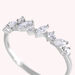 Bague fine PLEIADES - Cristal / Argenté - Bagues  | Agatha