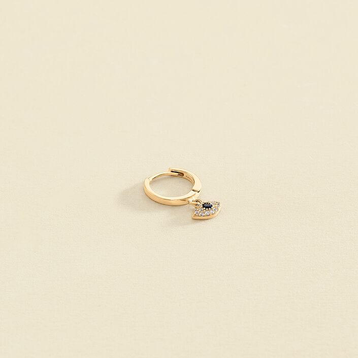 Piercing créole NAZAR - Cristal / Doré - Piercings  | Agatha