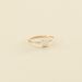 Bague fine GLORIA - Cristal / Doré - Bagues  | Agatha