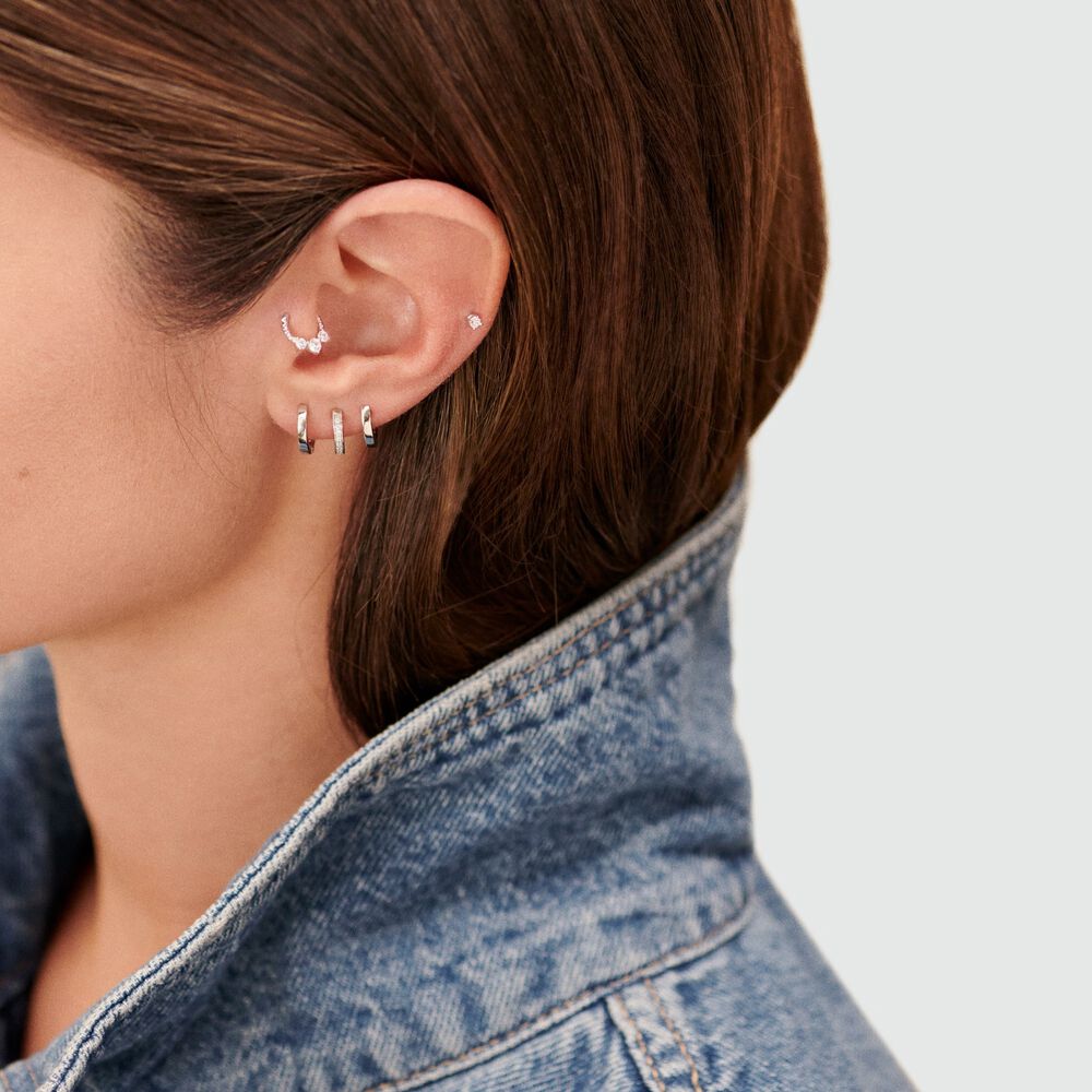 Piercing Hélix & Tragus PAULINE - Cristal / Argenté - Piercing Hélix & Tragus  | Agatha