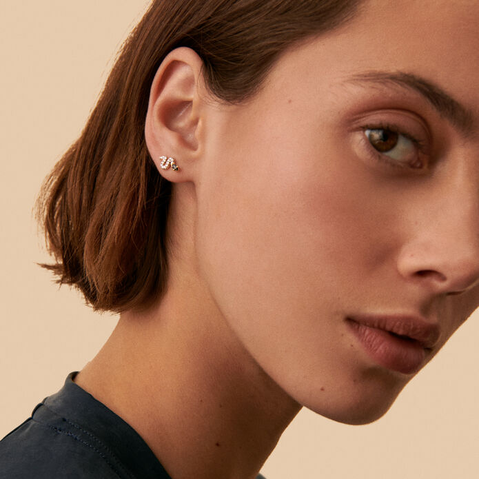 Piercing puce SNAKY - Doré / Gun - Piercings  | Agatha