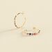 Créoles ARCO - Multicolore / Doré - Boucles d'oreilles  | Agatha
