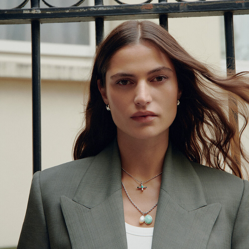 Collier ras du cou CHA&Icirc;NE BOULE - Argent&eacute; - Colliers ras du cou  | Agatha