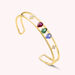 Manchette ASTRE - Multicolore / Doré - Bracelets  | Agatha
