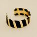 Manchette SESHA - Noir / Doré - Bracelets  | Agatha