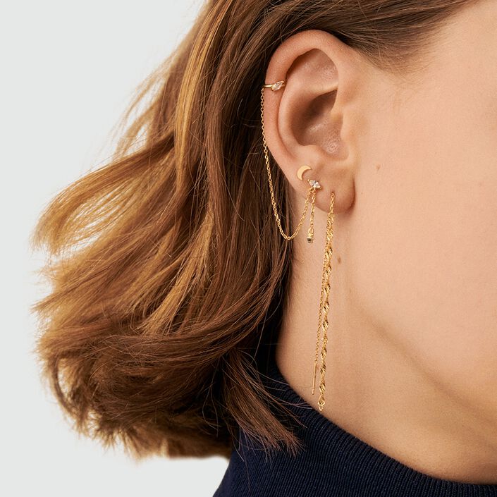 Piercing puce TWISTED - Doré - Piercings  | Agatha