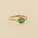 Bague fine ATMA - Amazonite/ jaune - Bagues  | Agatha