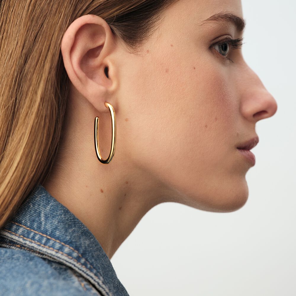 Cr&eacute;oles CHAIN - Dor&eacute; - Boucles d'oreilles puces  | Agatha