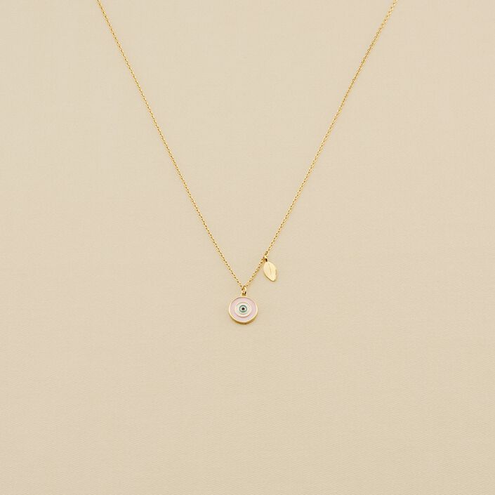 Collier ras du cou CYCLADES - Rose pâle/ doré - Colliers  | Agatha