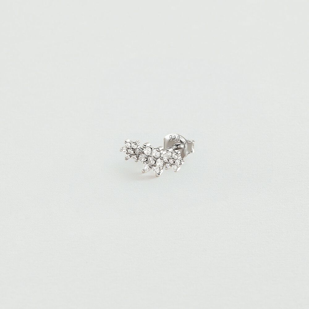 Piercing puce TRIOFLOR - Cristal / Argenté - Piercings  | Agatha