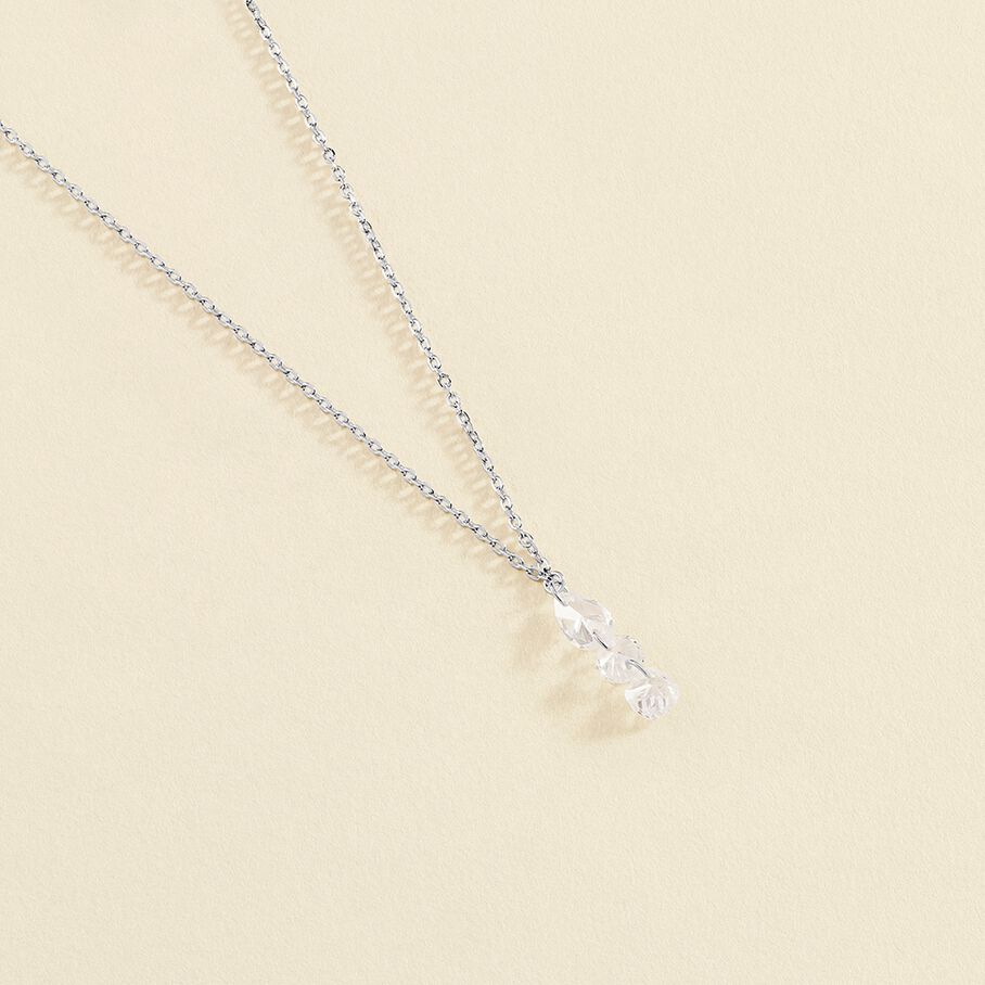 Collier ras du cou PETILLE - Cristal / Argenté - Colliers  | Agatha