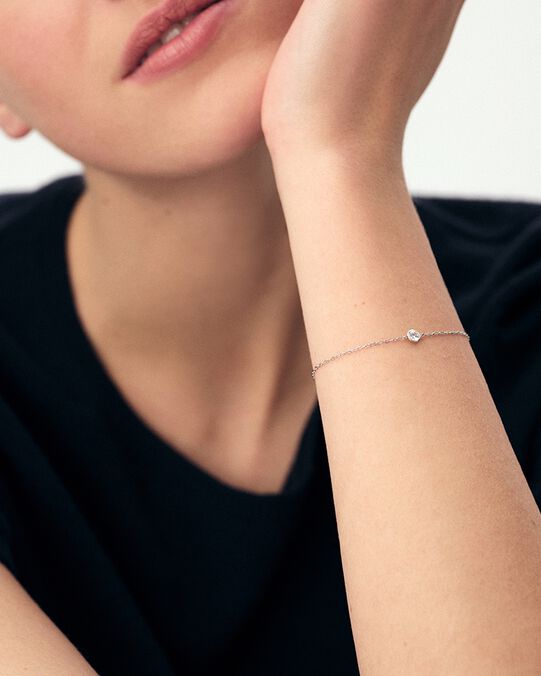 Bracelet souple BRILLANT - Cristal / Argenté - Bracelets fantaisie  | Agatha Bracelet souple BRILLANT - Cristal / Argenté - Bracelets fantaisie  | Agatha