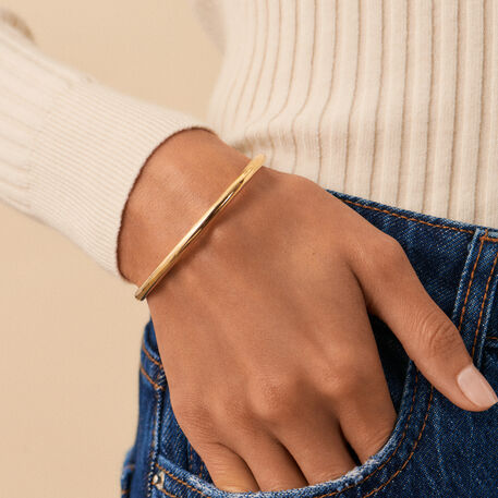 Jonc LISA - Doré - Bracelets  | Agatha