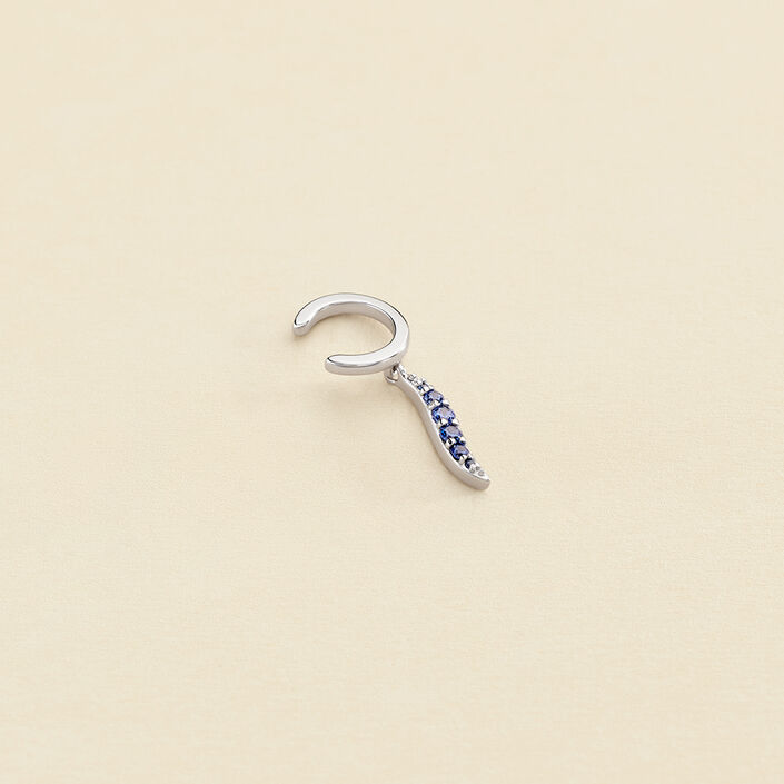 Piercing ear cuff WAVY - Bleu / Argenté - Piercings  | Agatha