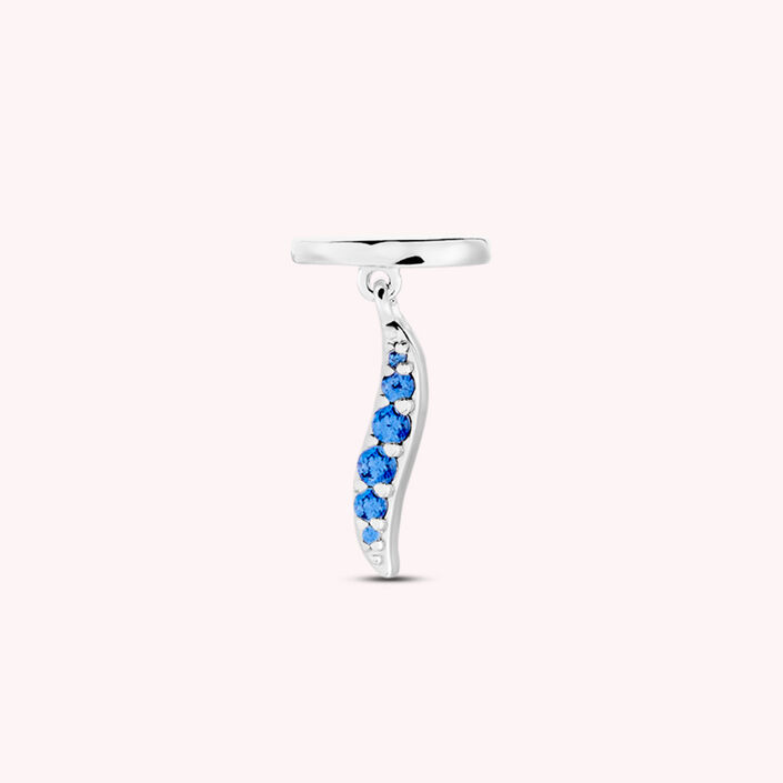Piercing ear cuff WAVY - Bleu / Argenté - Piercings  | Agatha