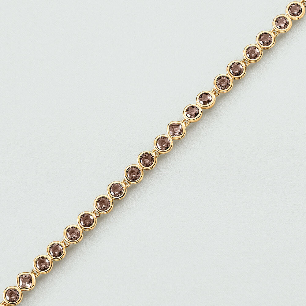 Bracelet souple ADAMAS - Gris / Doré - Bracelets chaîne  | Agatha