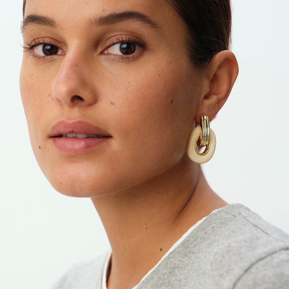 Cr&eacute;oles PALAIS ROYAL - Ivoire / Dor&eacute; - Cr&eacute;oles  | Agatha