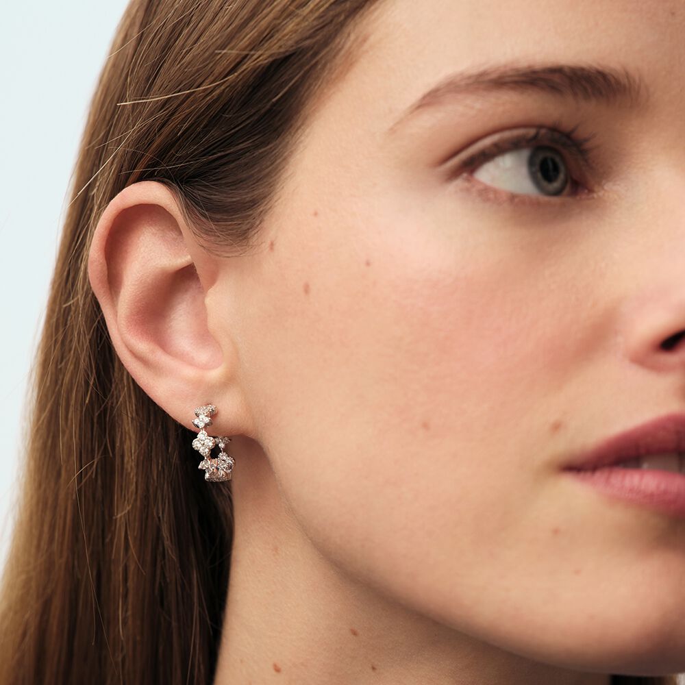 Cr&eacute;oles BELOVED - Cristal / Argent&eacute; - Boucles d'oreilles fantaisies  | Agatha