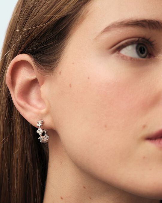 Créoles BELOVED - Cristal / Argenté - Boucles d'oreilles fantaisies  | Agatha Créoles BELOVED - Cristal / Argenté - Boucles d'oreilles fantaisies  | Agatha