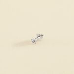 Piercing puce FLOR6 - Cristal / Argenté - Piercings  | Agatha