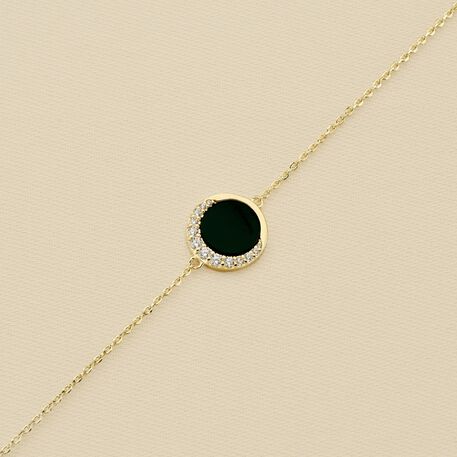 Bracelet souple MOONONYX - Onyx - Bracelets  | Agatha