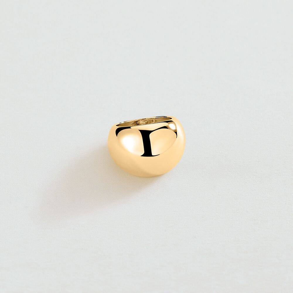 Bague large DANAE - Doré - Bagues fantaisie  | Agatha