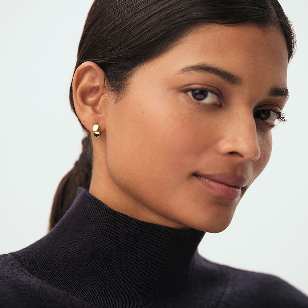 Piercing cr&eacute;ole MIX& MATCH - Dor&eacute; - Argent v&eacute;ritable  | Agatha