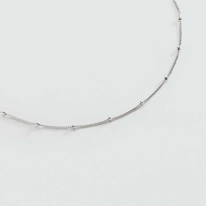 Chaine BALLSHOT - Argenté - Colliers  | Agatha
