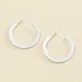 Créoles LINES - Argenté - Boucles d'oreilles  | Agatha