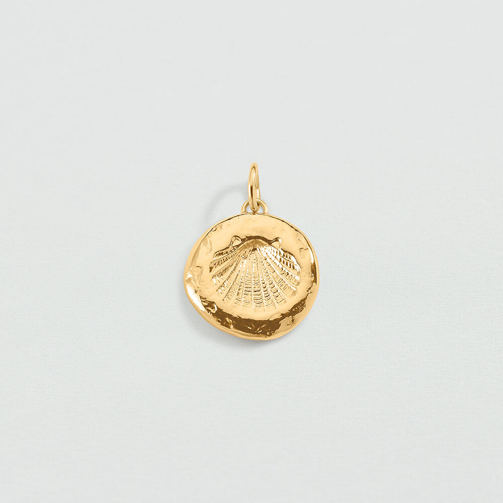 Pendentif M&Eacute;DAILLE COQUILLAGE - Dor&eacute; - Tous les charms  | Agatha